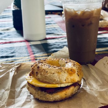 Karma Koffee - Everything Bagel Sandwich with an Iced Espresso. Soooo good!! - Coffee & Tea Near Me - Omaha, Nebraska Karma Koffee - Everything Bagel Sandwich with an Iced Espresso. Soooo good!! - Coffee & Tea Near Me - Omaha, Nebraska