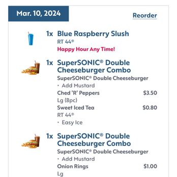 Sonic Drive-In - This is what was ordered - Fast Food Near Me - Union, Missouri