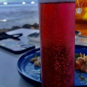 Mala Ocean Tavern - Hibiscus mimosa is something I have never seen on a menu before...I loved it!! - Seafood Near Me - Lahaina, Hawaii