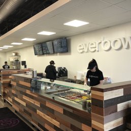 a woman at the counter
