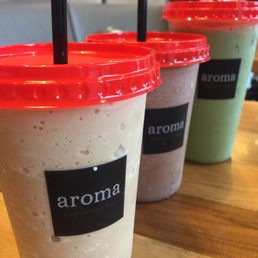 Front to back: Hazelnut, Chocolate, Matcha Front to back: Hazelnut, Chocolate, Matcha