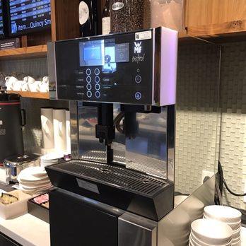 The Centurion Lounge - Espresso machine. Teas. Fruit Infused water. Jones soda - Airport Lounges Near Me - Seattle, Washington