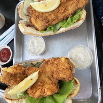 the knack - fried fish sandwich - Seafood Near Me - Orleans, Massachusetts