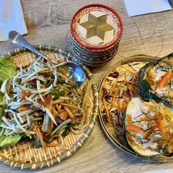 Khao Kang Thai Kitchen - Papaya Salad Laos Style, Hor Mok Pla, Sticky Rice - Thai Near Me - Mountain View, California Khao Kang Thai Kitchen - Papaya Salad Laos Style, Hor Mok Pla, Sticky Rice - Thai Near Me - Mountain View, California