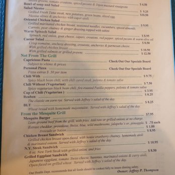 Jeffrey's Grill & Catering - Menu - New American Near Me - Carmel, California Jeffrey's Grill & Catering - Menu - New American Near Me - Carmel, California