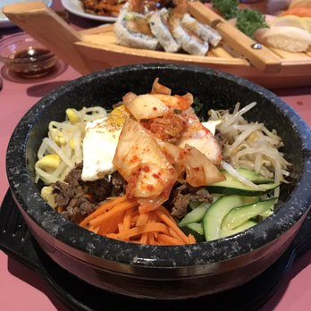 Korean Garden - Delicious bibimbap, with some kimchi on top! - Korean Near Me - Williamstown, Massachusetts Korean Garden - Delicious bibimbap, with some kimchi on top! - Korean Near Me - Williamstown, Massachusetts