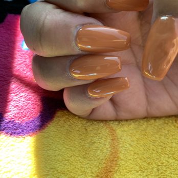 AP Nails Spa - This thumb is my top issue. It's bumpy and airy. Could've been because gel was clumped on. - Nail Salons Near Me - San Jose, California