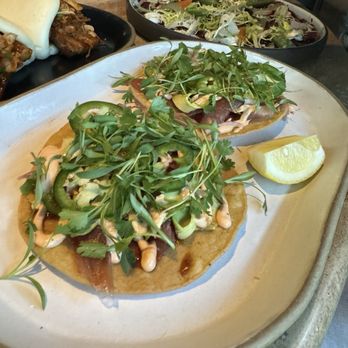 Saizon - Big Eye Tuna Tostada - New American Near Me - Fresno, California Saizon - Big Eye Tuna Tostada - New American Near Me - Fresno, California