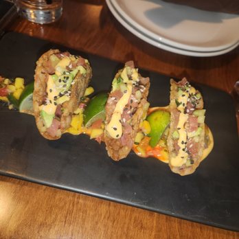 Sundown at Granada - Ahi tuna tacos - New American Near Me - Dallas, Texas Sundown at Granada - Ahi tuna tacos - New American Near Me - Dallas, Texas