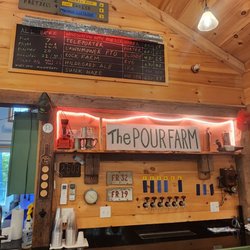 The Pour Farm - From small tastes/flights up to growlers are offered.