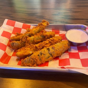 The Mad Hatter Neighborhood Pub - Fries pickle spears - Salad Near Me - Richardson, Texas The Mad Hatter Neighborhood Pub - Fries pickle spears - Salad Near Me - Richardson, Texas