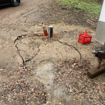 JK Pump & Well Service - Sinkhole from not filling & compacting where he dug. - Well Drilling Near Me JK Pump & Well Service - Sinkhole from not filling & compacting where he dug. - Well Drilling Near Me
