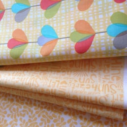 The beautiful fabrics I brought home with me