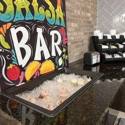 Oscars Taco Shop - Salsa bar, the green and the red stuff