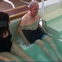 Beyond Aquatics - Deep tissue heated water massage therapy jets with built in benches. Feels amazing. Reduces pain, breaks up scar tissue, and loosens muscles