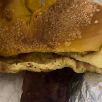Bagel Talk Old Bridge - Black hairs on sandwich. According to employee, broom bristles.... Embarrassing - Bagels Near Me - Old Bridge, New Jersey Bagel Talk Old Bridge - Black hairs on sandwich. According to employee, broom bristles.... Embarrassing - Bagels Near Me - Old Bridge, New Jersey