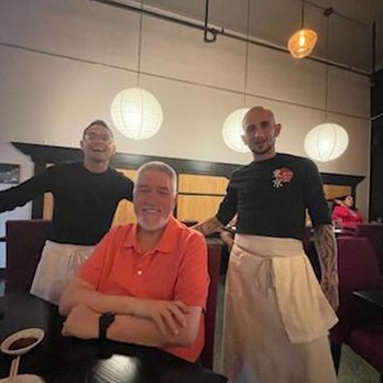 Kubo Sushi and Sake Lounge - Our chefs. Great guys! - Sushi Bars Near Me - Elgin, Illinois