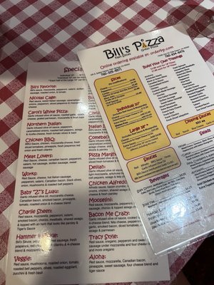 Menu photo 1 Bill's Pizza Palm Springs, CA Menu photo 1 Bill's Pizza Palm Springs, CA