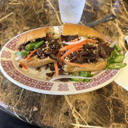 Beef banh mi.
