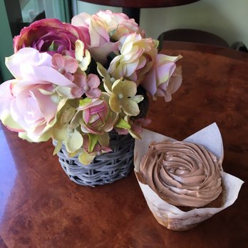 Funny Face Bakery - Banana bread with Nutella frosting ($4.25). - Cupcakes Near Me - New York, New York