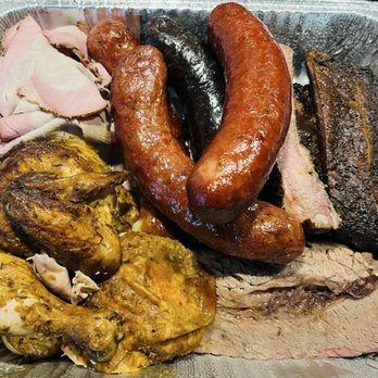 Heritage Smokehouse - The Ron Swanson-Shaved Pit Pork, Sausage (4), Pork Spare Ribs, Half Smoked Chicken, Beef Brisket - Barbeque Near Me - Baltimore, Maryland Heritage Smokehouse - The Ron Swanson-Shaved Pit Pork, Sausage (4), Pork Spare Ribs, Half Smoked Chicken, Beef Brisket - Barbeque Near Me - Baltimore, Maryland