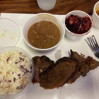 Cooper's Old Time Pit Bar-B-Que - Brisket, coleslaw, beans, and blackberry cobbler - Barbeque Near Me - Fort Worth, Texas Cooper's Old Time Pit Bar-B-Que - Brisket, coleslaw, beans, and blackberry cobbler - Barbeque Near Me - Fort Worth, Texas