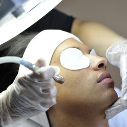At the end of your extraction facial, before mask, I go over your skin gently with microdermabrasion to polish and soften your skin.