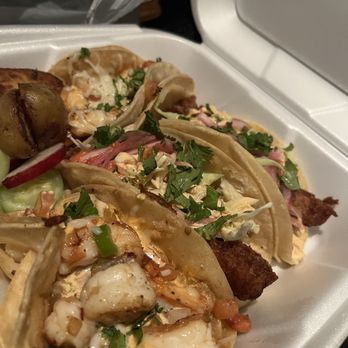 Araujos Restaurant - shrimp taco & beer battered fish taco! so good - Mexican Near Me - Denver, Colorado