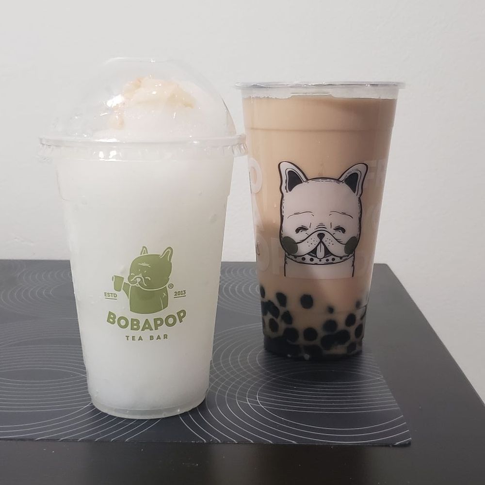 BoBaPOP Tea Bar - Lychee Slush and Bobapop Milk Tea - Coffee & Tea Near Me - San Gabriel, California