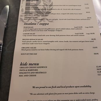 Romul's - Menu (June 2026) - Italian Near Me - Hood River, Oregon