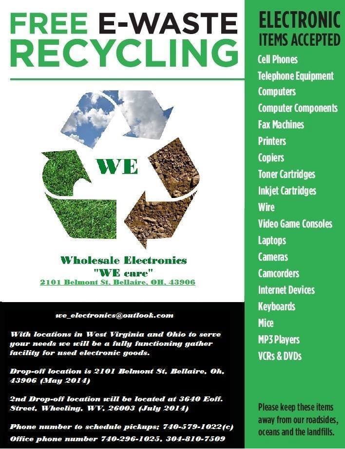 WE RECYCLING Updated August 2024 405 S 4th St, Martins Ferry, Ohio