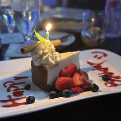 Tavern 180 - Free birthday dessert. Nice touch!