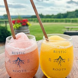 Rose and mango wine slushie Rose and mango wine slushie