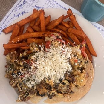 Mad Batter Restaurant & Bar - Chorizo scrambler & sweet potato substitute - Bars Near Me - Cape May, New Jersey Mad Batter Restaurant & Bar - Chorizo scrambler & sweet potato substitute - Bars Near Me - Cape May, New Jersey