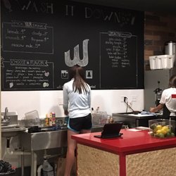 The Wash - This is the menu for the drinks side