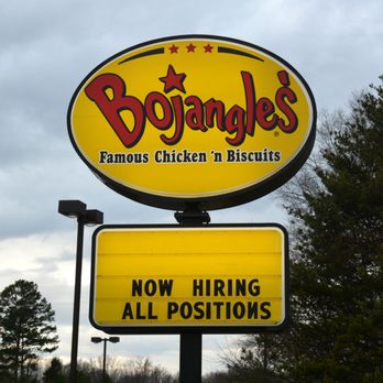 Bojangles - Sign turning in from Peeler - Fast Food Near Me - Salisbury, North Carolina