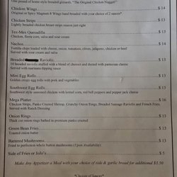 Ripple Tavern - Menu
