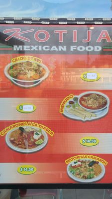Menu photo 4 Kotija Mexican Food La Mesa, CA
