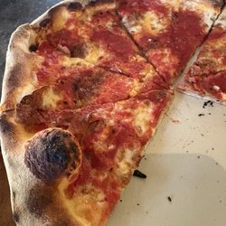 Stop 50 Wood Fired Pizzeria - Sausage pizza (minus a couple slices - oops)