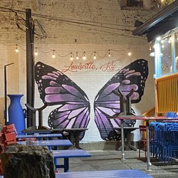 Purple Butterfly Mural