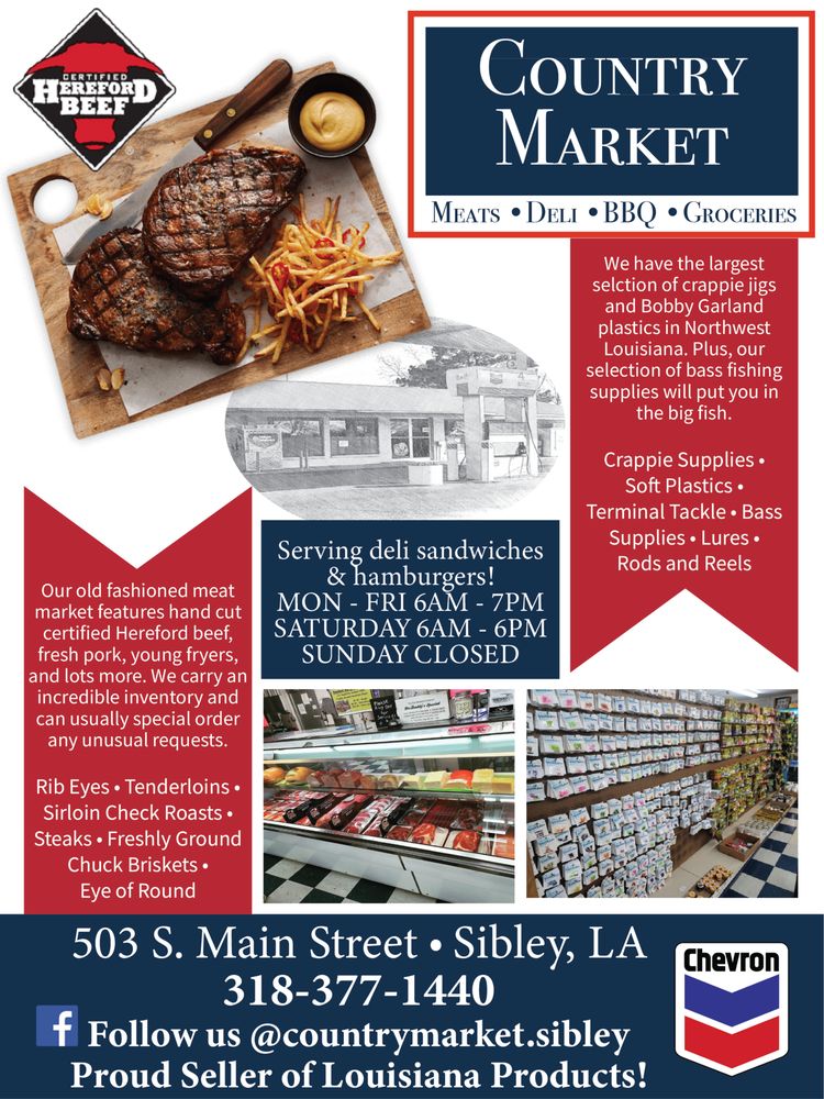 COUNTRY MARKET & DELI Updated October 2024 503 S Main St, Sibley