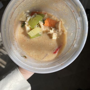 Cafe De Thai - This is somehow green curry. Taste more like chicken soup. - Thai Near Me - Reno, Nevada Cafe De Thai - This is somehow green curry. Taste more like chicken soup. - Thai Near Me - Reno, Nevada