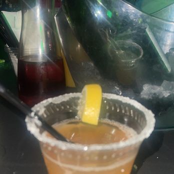 Cru - Side care drink with sugaar on the rim - Lounges Near Me - Houston, Texas