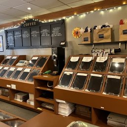 a display of coffee roasters