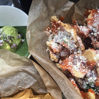 Xoco - Guacamole and "weird" chicharrin - Mexican Near Me - Chicago, Illinois Xoco - Guacamole and "weird" chicharrin - Mexican Near Me - Chicago, Illinois