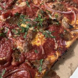 Meat lovers Square pizza! Meat lovers Square pizza!