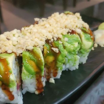 Bento Downtown - Orlando - Bamboo: tuna, shrimp tempura, cucumber, avocado, eel sauce, tempura flakes - Asian Fusion Near Me - Orlando, Florida Bento Downtown - Orlando - Bamboo: tuna, shrimp tempura, cucumber, avocado, eel sauce, tempura flakes - Asian Fusion Near Me - Orlando, Florida