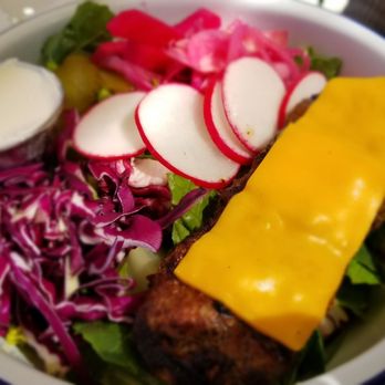 Capo Mediterranean Kitchen - Burger salad - Mediterranean Near Me - Belmont, California