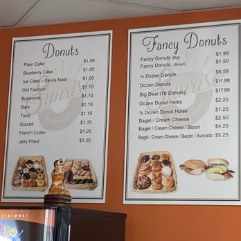 Sunrise Donuts & Bakery - Menu for donuts - Donuts Near Me - La Habra, California