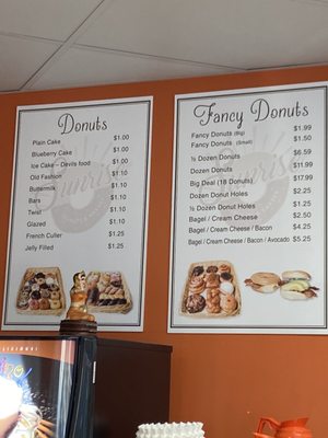 Menu photo 1 Sunrise Donuts & Bakery La Habra, CA